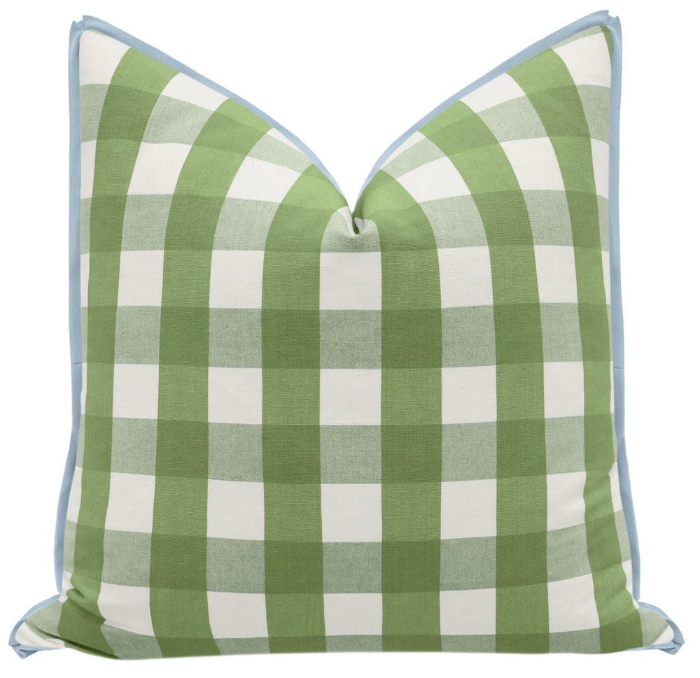 PILLOW // CHARLESTON CHECK CUSTOM FINISH