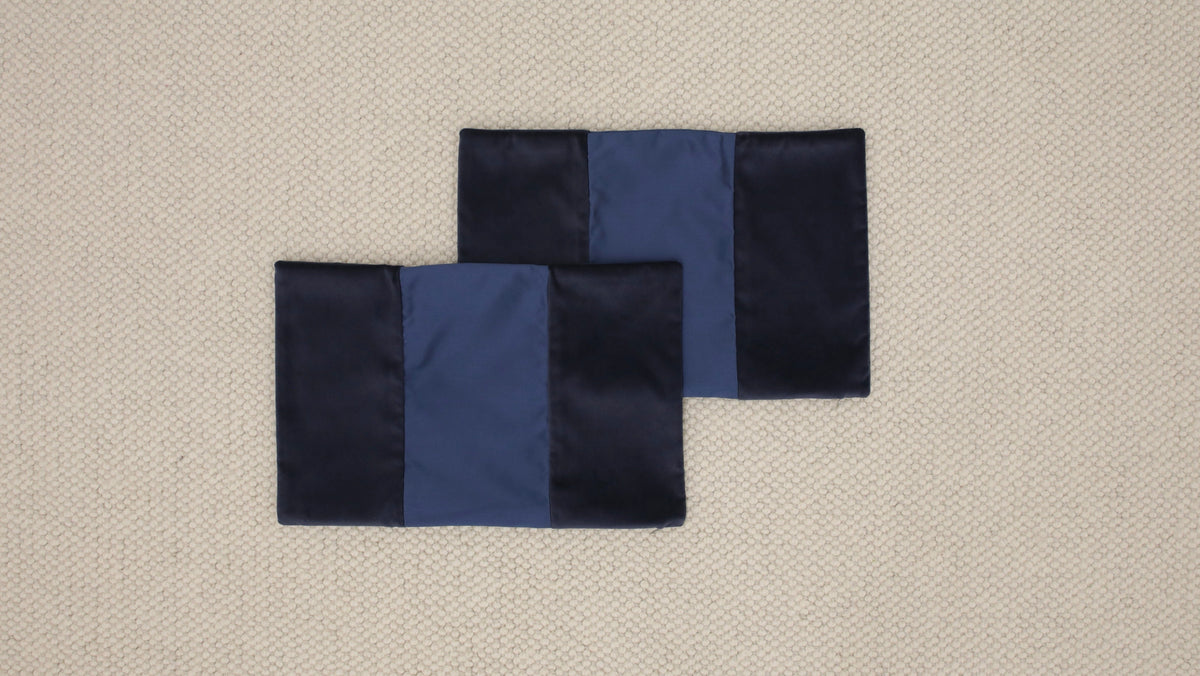 PAIR OF 12" X 18" PANEL MONOCHROMATIC : SOCIETY VELVET // PRUSSIAN | FALL SALE