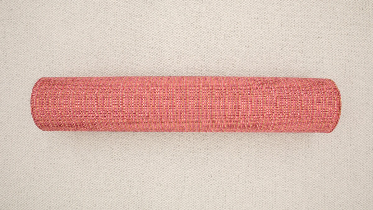 9" X 48" BOLSTER : HEPBURN TWEED // ROSE & ORANGE | FALL SALE