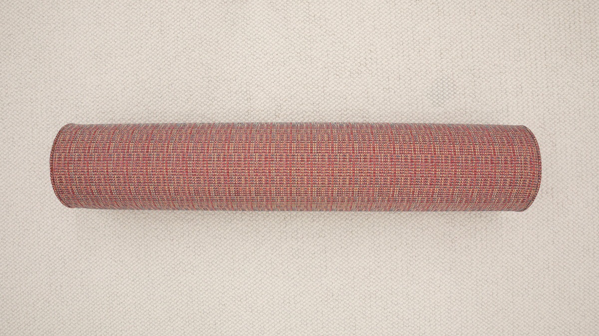 9" X 48" BOLSTER : HEPBURN TWEED // REDS & BLUES | FALL SALE
