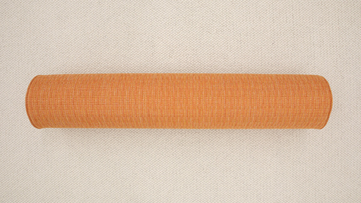 9" X 48" BOLSTER : HEPBURN TWEED // TANGERINE | FALL SALE