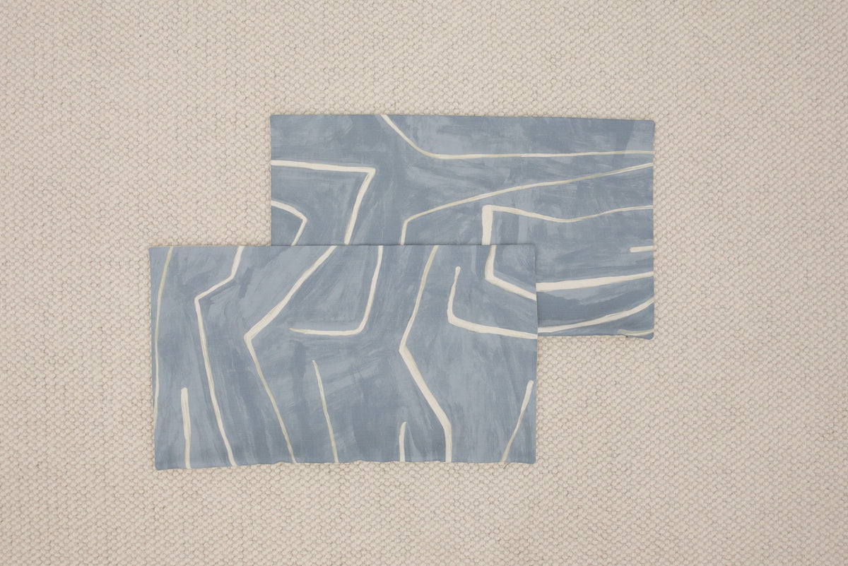 PAIR OF 12" X 24" GRAFFITO // DEEP SKY | KELLY WEARSTLER