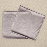PAIR OF 22" FAUX SILK VELVET // LAVENDER