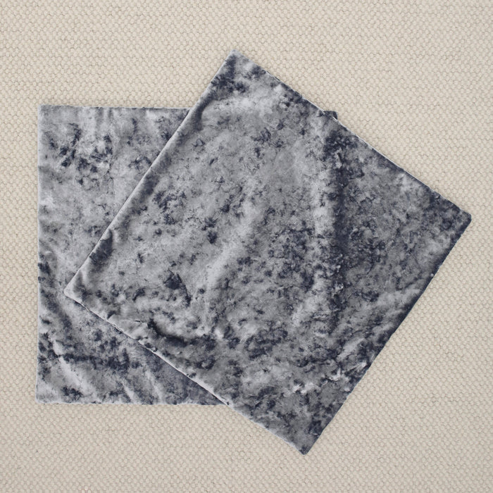 PAIR OF 22" LAVISH VELVET // PERIWINKLE