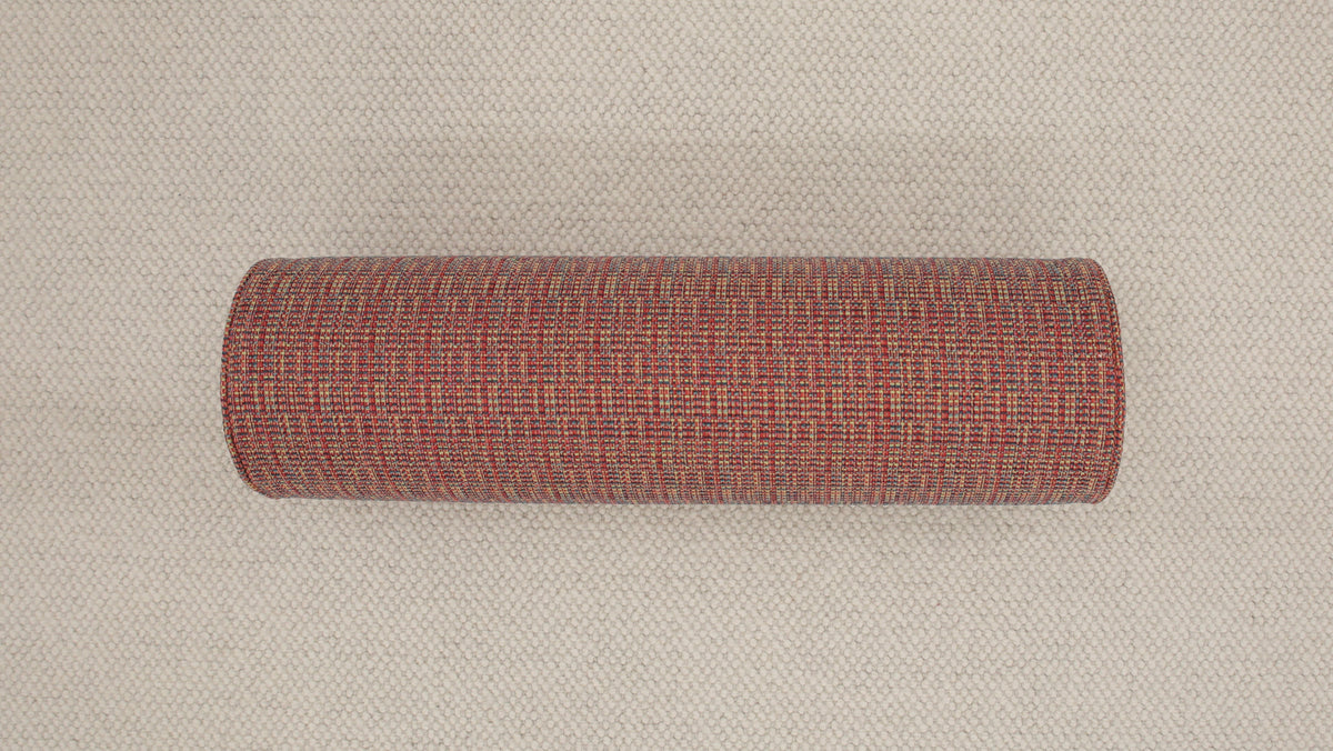 9" X 30" BOLSTER : HEPBURN TWEED // REDS & BLUES | FALL SALE