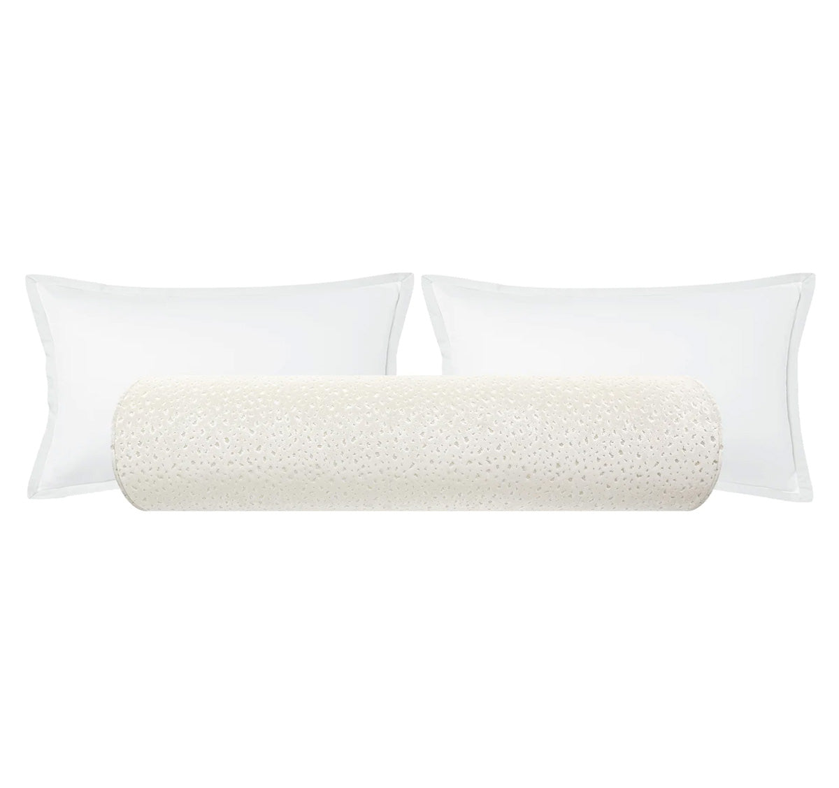 THE BOLSTER :: ANTELOPE CUT VELVET // ALABASTER