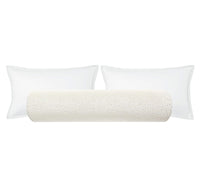 THE BOLSTER :: ANTELOPE CUT VELVET // ALABASTER