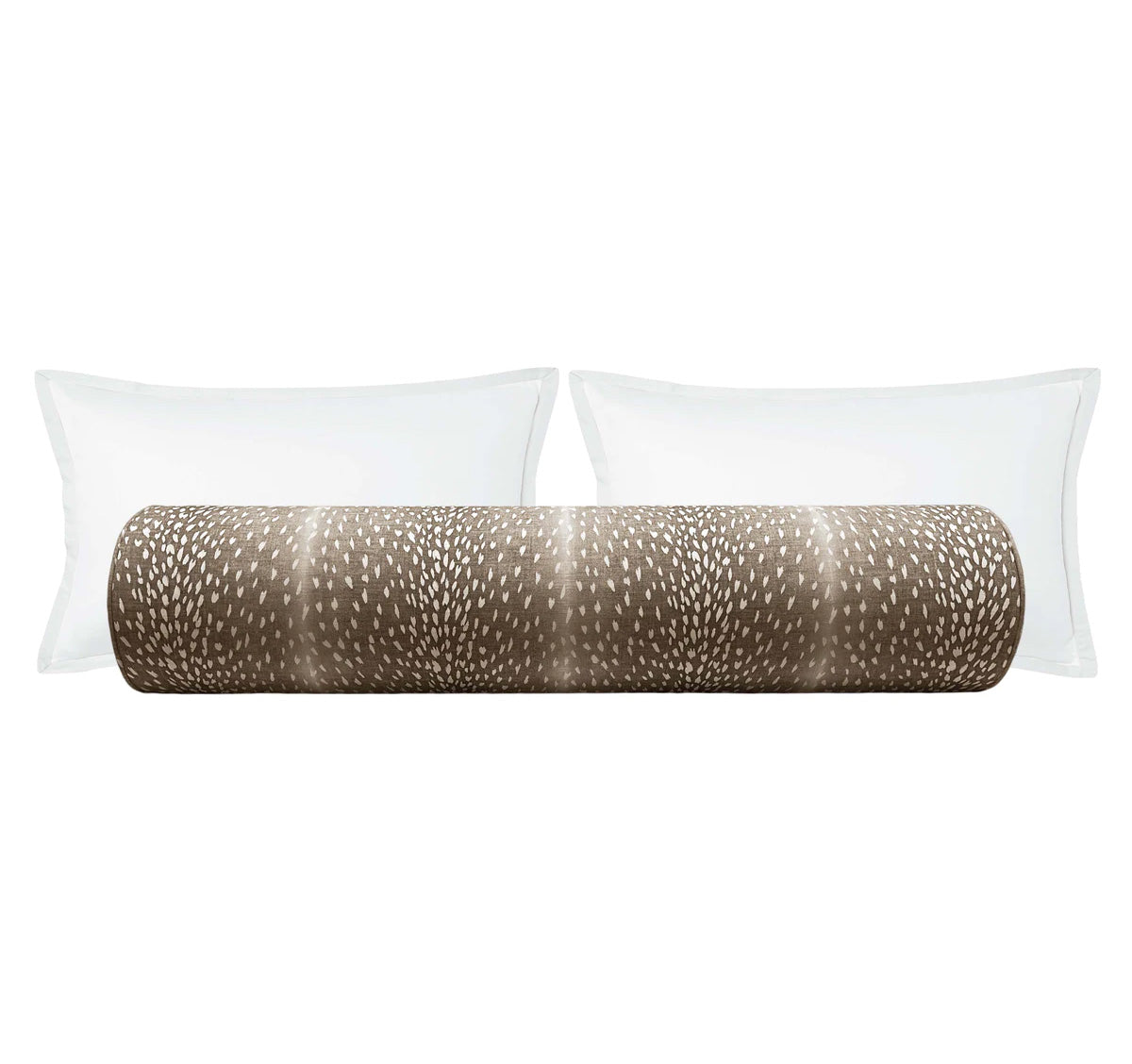 THE BOLSTER :: ANTELOPE LINEN PRINT // MOCHA