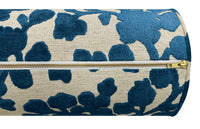 THE BOLSTER :: BLOSSOM CUT VELVET // SAPPHIRE