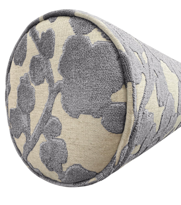 THE BOLSTER :: BLOSSOM CUT VELVET // CHROME