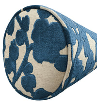 THE BOLSTER :: BLOSSOM CUT VELVET // SAPPHIRE