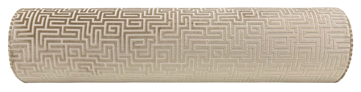 THE BOLSTER :: LABYRINTH CUT VELVET // CHAMPAGNE