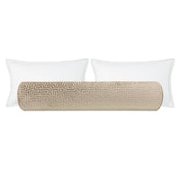 THE BOLSTER :: LABYRINTH CUT VELVET // CHAMPAGNE