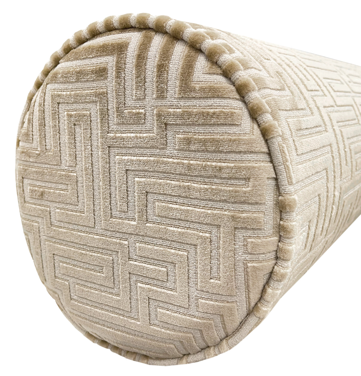 THE BOLSTER :: LABYRINTH CUT VELVET // CHAMPAGNE