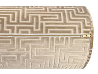 THE BOLSTER :: LABYRINTH CUT VELVET // CHAMPAGNE