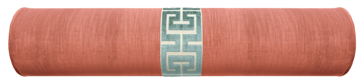 THE BOLSTER :: STRIE VELVET // BLUSH + GREEK TRIM
