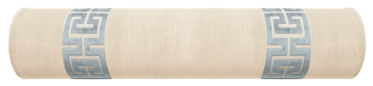 THE BOLSTER :: STRIE VELVET // CASHMERE + GREEK TRIM