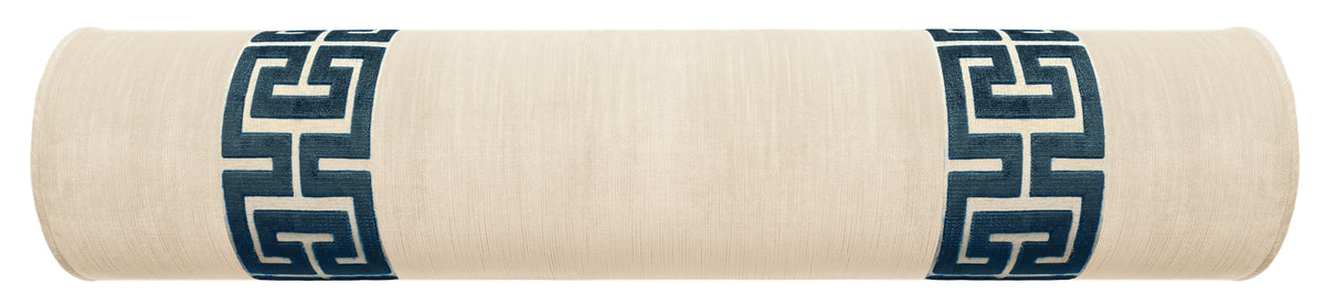THE BOLSTER :: STRIE VELVET // CASHMERE + GREEK TRIM