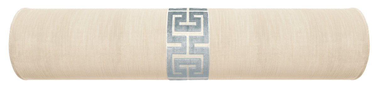 THE BOLSTER :: STRIE VELVET // CASHMERE + GREEK TRIM
