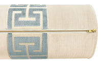 THE BOLSTER :: STRIE VELVET // CASHMERE + GREEK TRIM