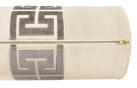 THE BOLSTER :: STRIE VELVET // CASHMERE + GREEK TRIM