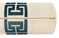 THE BOLSTER :: STRIE VELVET // CASHMERE + GREEK TRIM