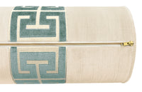 THE BOLSTER :: STRIE VELVET // CASHMERE + GREEK TRIM