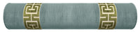 THE BOLSTER :: STRIE VELVET // CERULEAN BLUE + GREEK TRIM