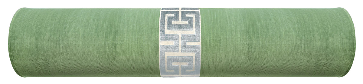 THE BOLSTER :: STRIE VELVET // JADE + GREEK TRIM