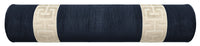 THE BOLSTER :: STRIE VELVET // NAVY BLUE + GREEK TRIM