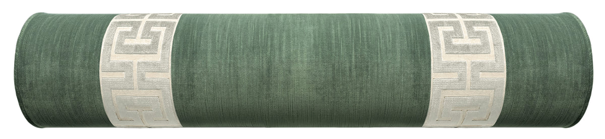 THE BOLSTER :: STRIE VELVET // PATINA + GREEK TRIM