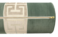 THE BOLSTER :: STRIE VELVET // PATINA + GREEK TRIM