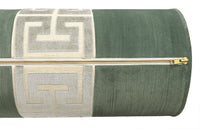 THE BOLSTER :: STRIE VELVET // PATINA + GREEK TRIM