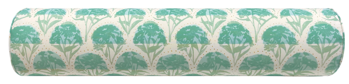 THE BOLSTER :: ZINNIA ARC // EMERALD | TEIL TEXTILES