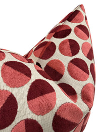 BROOKLYN CUT VELVET // PERSIMMON