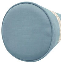 THE BOLSTER :: CLASSIC LINEN // HYDRANGEA BLUE + TRELLIS TRIM // NATURAL