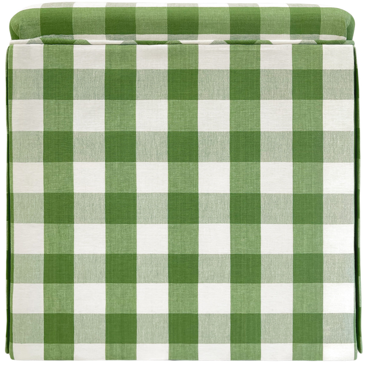 THE SKIRTED OTTOMAN :: CHARLESTON CHECK