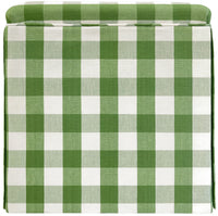 THE SKIRTED OTTOMAN :: CHARLESTON CHECK