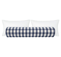 THE BOLSTER :: CHARLESTON CHECK // NAVY BLUE