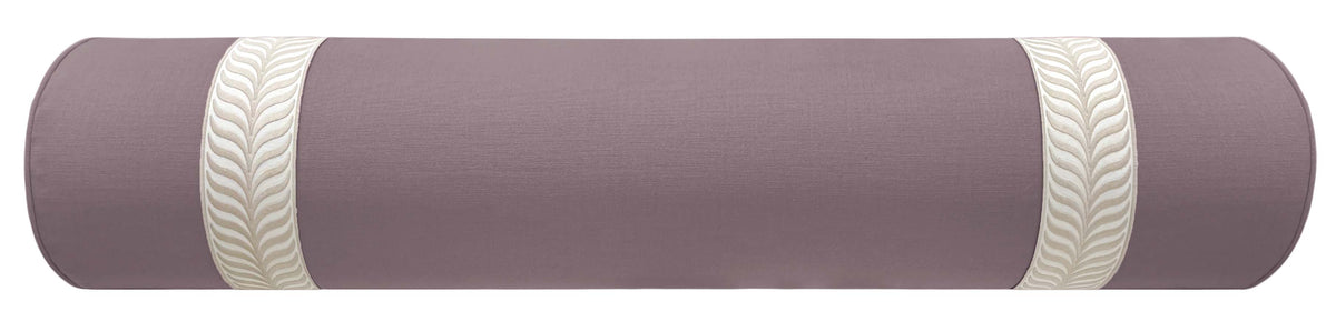 THE BOLSTER :: CLASSIC LINEN // SMOKEY AMETHYST + TRELLIS TRIM // NATURAL