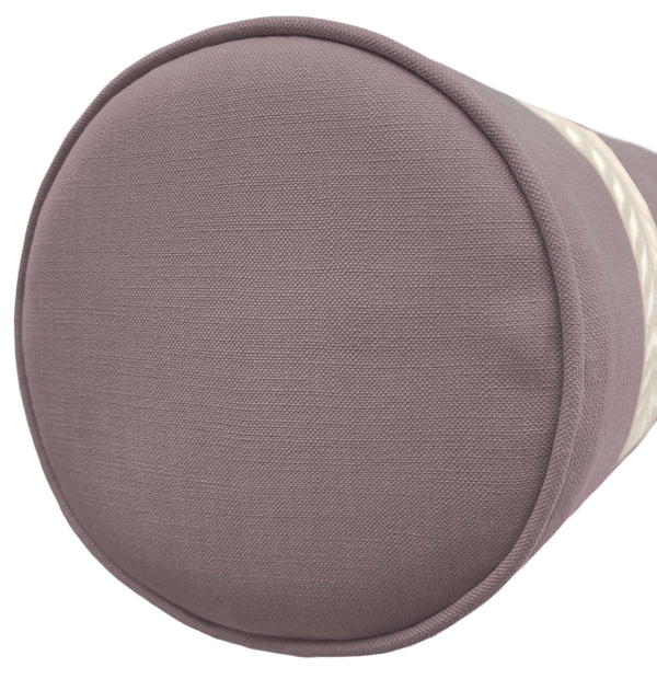 THE BOLSTER :: CLASSIC LINEN // SMOKEY AMETHYST + TRELLIS TRIM // NATURAL