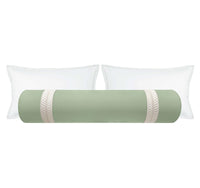THE BOLSTER :: CLASSIC LINEN // EUCALYPTUS + TRELLIS TRIM // NATURAL