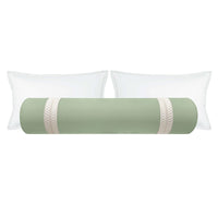 THE BOLSTER :: CLASSIC LINEN // EUCALYPTUS + TRELLIS TRIM // NATURAL