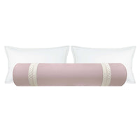 THE BOLSTER :: CLASSIC LINEN // LILAC + TRELLIS TRIM // NATURAL