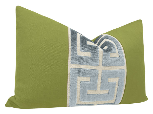 THE LITTLE LUMBAR :: CLASSIC LINEN // OLIVE + DELFT GREEK TRIM