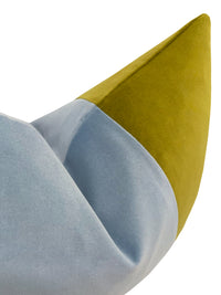 THE LITTLE LUMBAR :: CLASSIC VELVET // CHARTREUSE  + POWDER BLUE