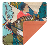 COCKTAIL NAPKINS :: LES CAVALIERS // CORAIL | MANUEL CANOVAS