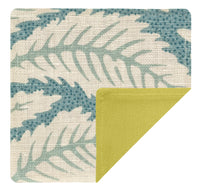 COCKTAIL NAPKINS :: TALAVERA LINEN // AQUA | BRUNSCHWIG & FILS