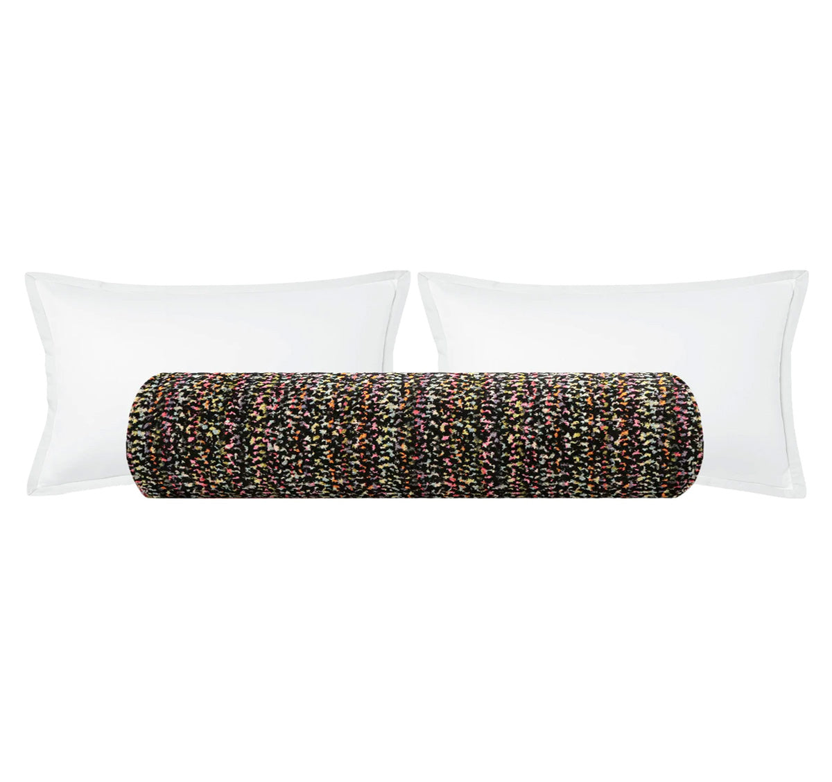 THE BOLSTER :: CONFETTI CUT VELVET // NOIR