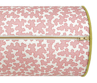 OCS X LDC II | BOLSTER | ELLISTON HOUSE : DOVER // POPPY + CLASSIC LINEN // CHARTREUSE CORDING